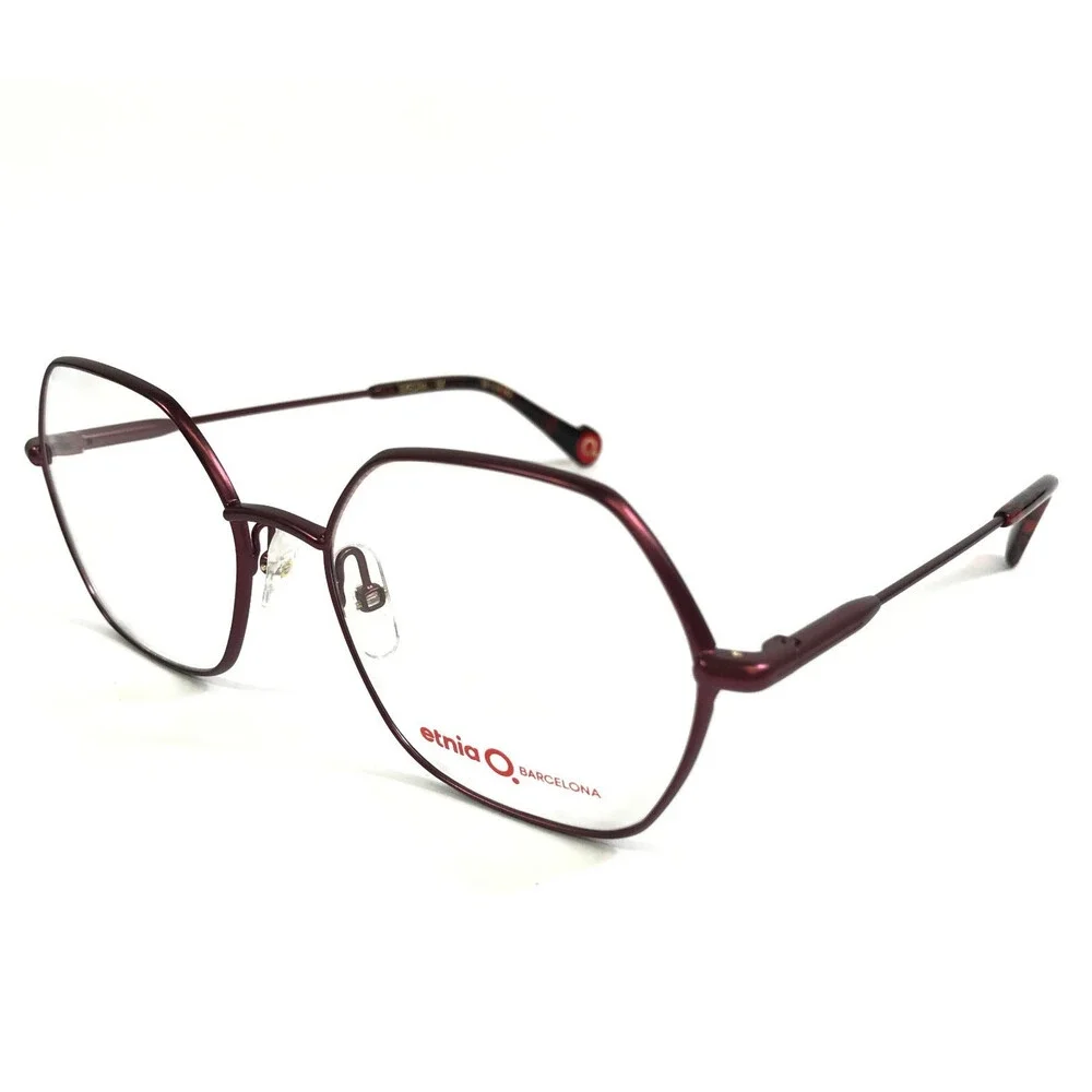 Etnia Barcelona Eyeglasses Frames EXEDRA BX Bordeaux Red Geometric 53-18-140